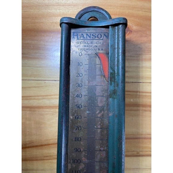 VINTAGE Old Collectible Hanson Scale Co Model No. 8916 Weight Scale U.S.A. Made - Picture 2 of 7